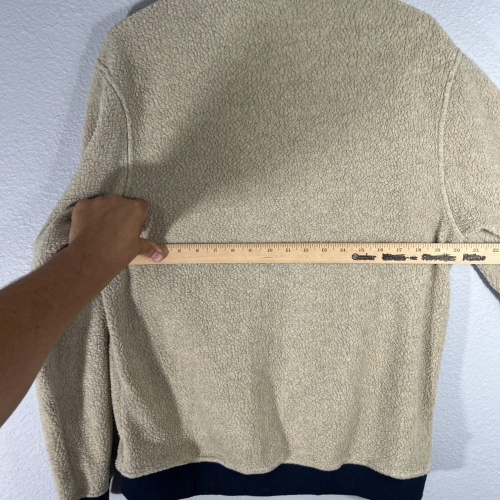 Patagonia Shearling Button Pullover Mens M Natural Fleece Sweater 26140 2022 - Picture 10 of 11